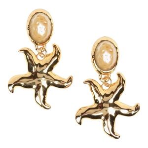 Julietta Underwater Mermaid Dreams Gold-Plated & Resin Drop Earrings